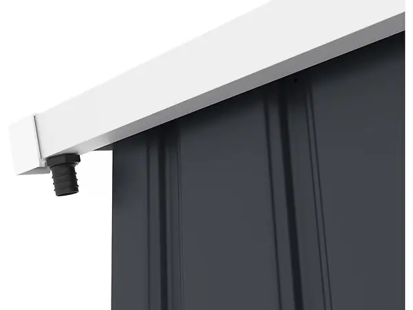 Gouttière pour abri de jardin en métal et garage de 13 à 18.5m2 HABITAT ET JARDIN Promotion Saisonnière
