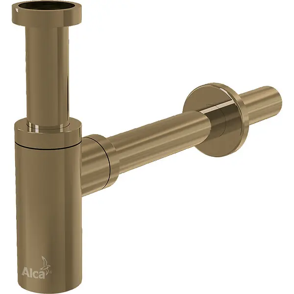 Alca Siphon pour lavabo DN32, Gold brossé (A400-G-B) Commander Maintenant