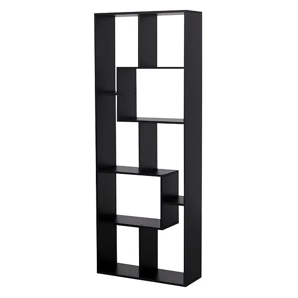 Expédition Rapide Bibliothèque 8 étagères multiformes noire JANE HAPPY GARDEN