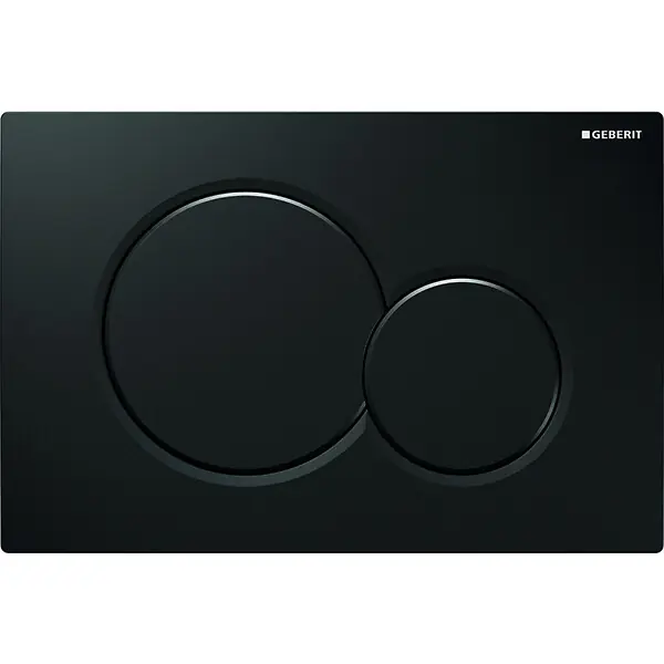 Plaque de déclenchement Geberit Sigma01, Noir brillant Haute Qualité