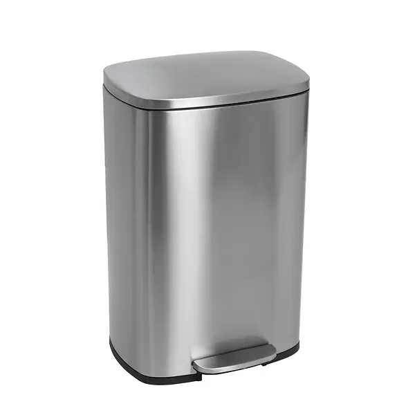 Petit Prix Poubelle à pédale inox ADMIRAL argent 50L KITCHEN MOVE