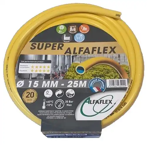 Usine Directe Tuyau d‘arrosage diamètre 15mm longueur 25m - SUPER ALFAFLEX - AFSUP15025
