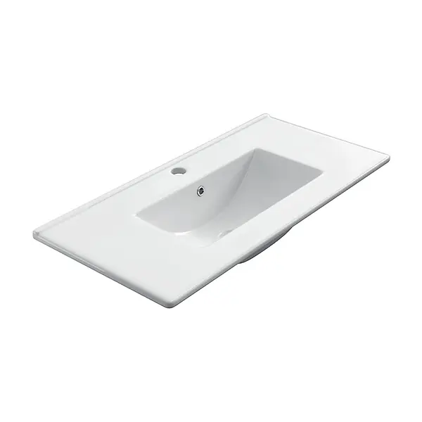Plan de vasque en céramique - Blanc - L.80cm FUTURBANO Must-Have