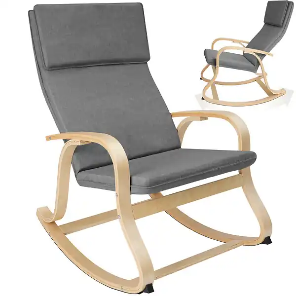 Fauteuil à bascule Roca gris clair TECTAKE Marque