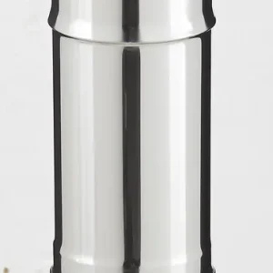 Élément droit acier inox. T L250 - 80/130 mm DISTRIWEST Produit De Marque