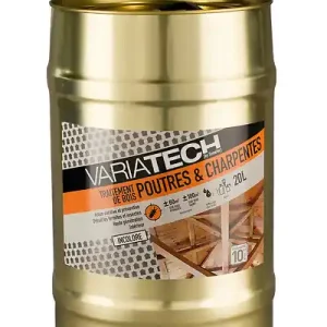 Traitement de bois poutres et charpentes - Incolore - 20 L VARIATECH Bon Marché