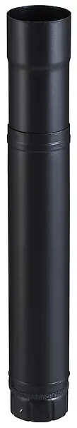 Conduit fumisterie acier émaillé noir réglable 80mm DISTRIWEST Jusqu'à Épuisement Des Stocks