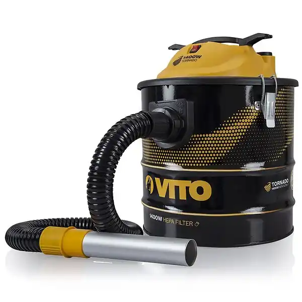 Aspirateur de cendres TORNADO 1400W 18L Filtre HEPA Fonction Souffleur VITO Petit Prix