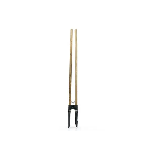 Meilleur Prix Pelle 2 manches pour trous de poteaux Acier trempé Manche Bois 143 cm VITO