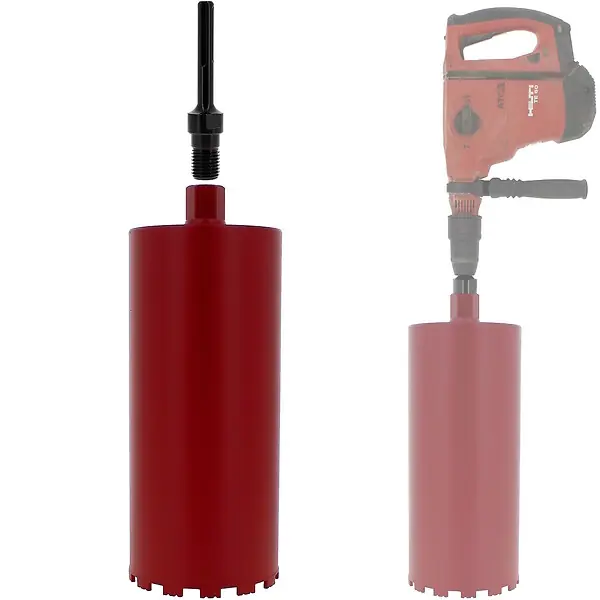 Couronne diamant Ø 180 mm avec adaptateur pour perceuse et perforateur SDS-max GT MARKET Offre Limitée