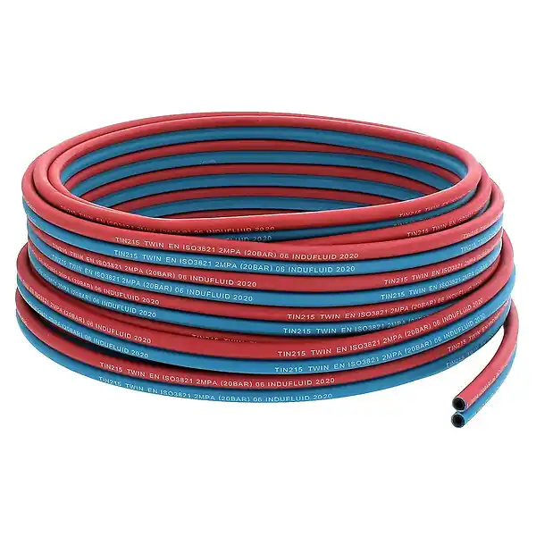 Tuyau de soudure oxygène/acétylène Ø 6.3 mm - Longueur 20 mètres HUGGY TUYAUX Meilleure Vente