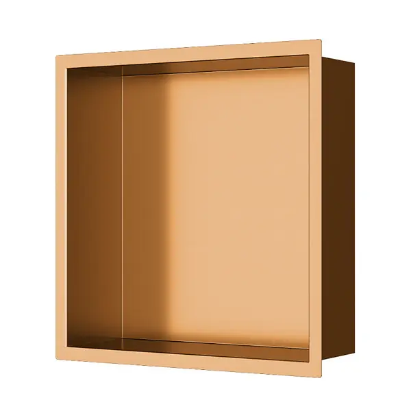 Authentique Swiss Aqua Technologies Aurum Niche de Douche à encastrer, Acier Inoxydable 304, 30x30x10cm, Cuivre brossé PVD (SATAURN3030BRG)