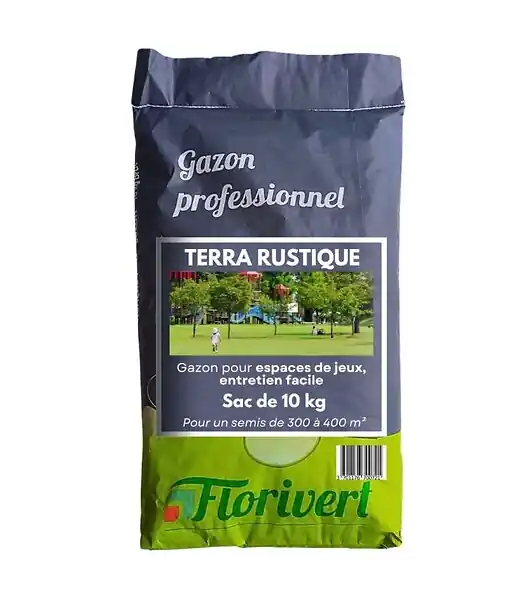 Gazon à semer Terra Rustique 10 kg pour peu d‘entretien et bel aspect estival - Florivert 1201636 Commander Vite