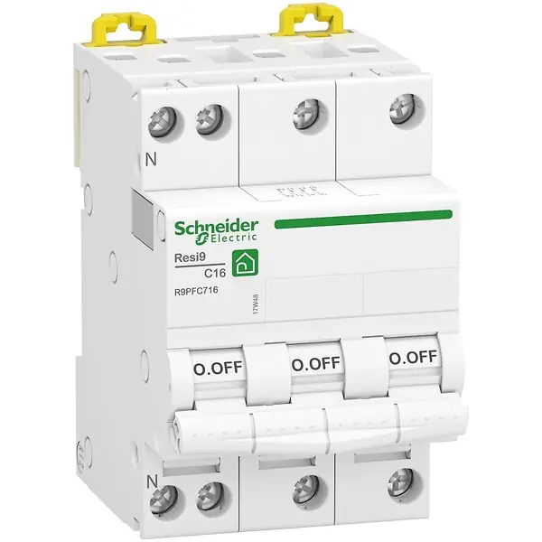 Offre Spéciale Disjoncteur modulaire triphasé - Resi9 - 16A - courbe C SCHNEIDER ELECTRIC