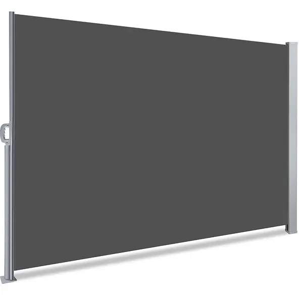 Paravent retractable avec housse de protection 160x300cm Gris VOUNOT Retour Gratuit