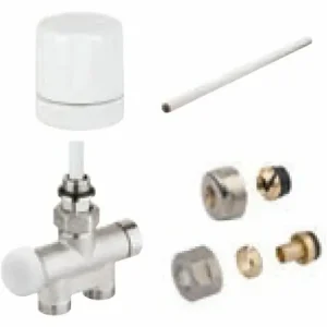 Bon Plan Kit de raccordement pour sèche-serviettes monotube manuelle blanc - ATLANTIC - 850326