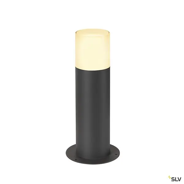 Offre Spéciale Borne extérieure SLV GRAPHIT 60, rond, anthracite, E27, 11W - Ø 60 cm