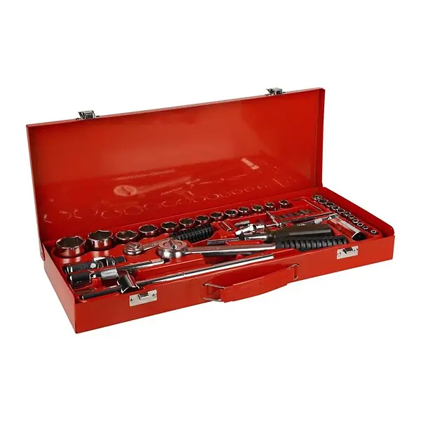 Satisfait Ou Remboursé Coffret de douilles CrV 1/4" et 1/2" - 52 pièces TILL