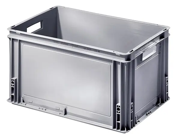 Caisse manutention Athena 600x400x220mm pleine - SETAM - 2G6422B Remise