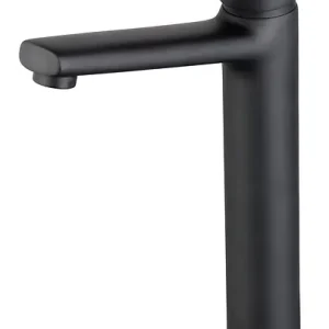 Expédition Rapide Mitigeur haut pour lavabo en laiton Full black Noir 150mm ESSEBAGNO