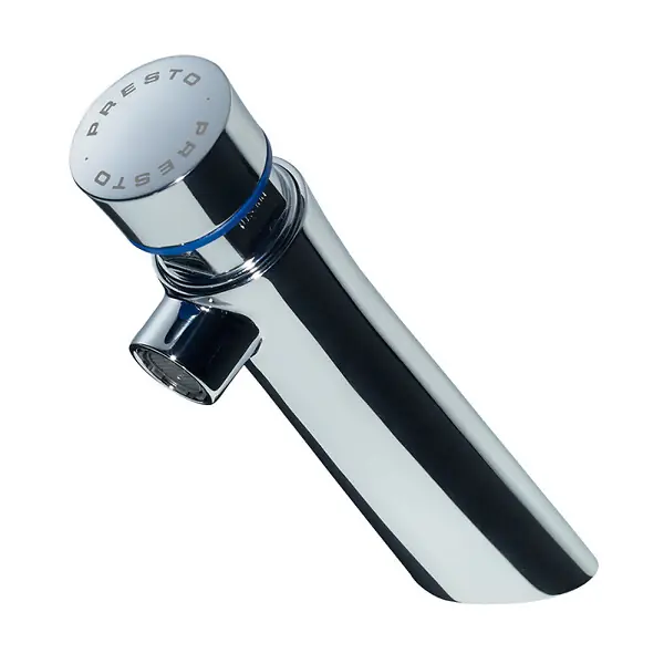 Robinet poussoir temporisé à manette eau froide sur plage pour lavabo Neo chrome PRESTO Prix Réduit