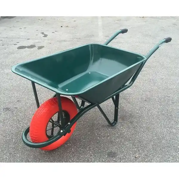 Brouette pro - Acier - Vert et orange - 85L KELI Jusqu'à Épuisement Des Stocks