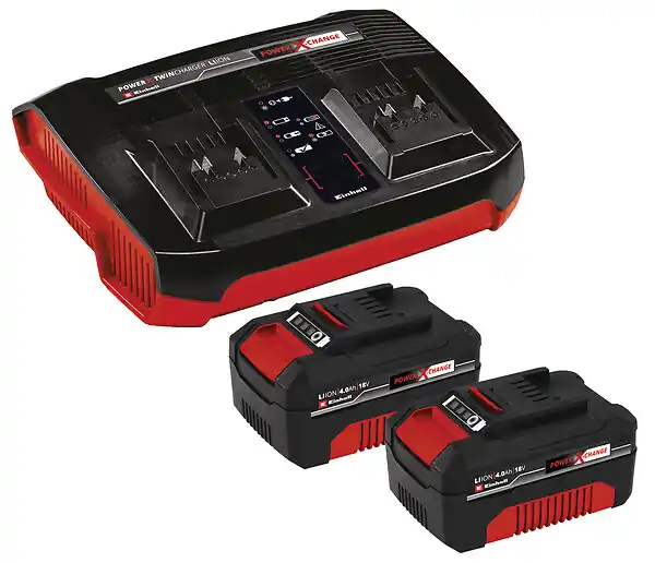 Kit Power X-Change - Double chargeur 36V - 2x4,0 Ah EINHELL Acheter Direct