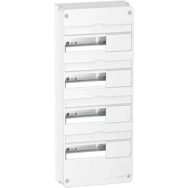 Coffret en saillie 4 rangées - Blanc - 52 modules SCHNEIDER ELECTRIC Promotion