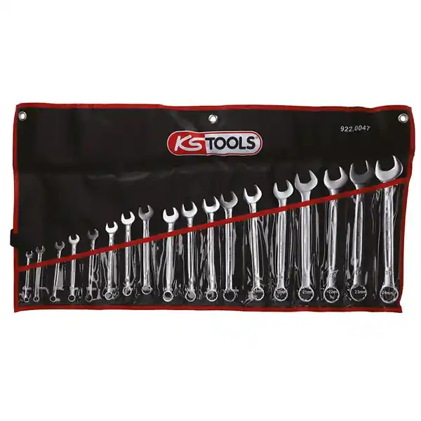 Commander Maintenant Boîte de 18 clés mixtes métriques, 6 à 24 mm - KS TOOLS - 922.0047