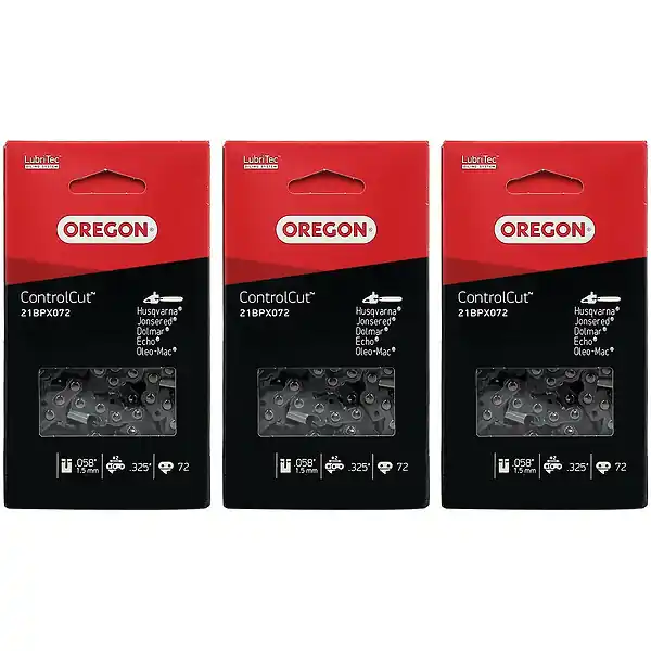 Lot de 3 chaînes OREGON 72 maillons - Référence 21BPX072 GT MARKET Top Vente