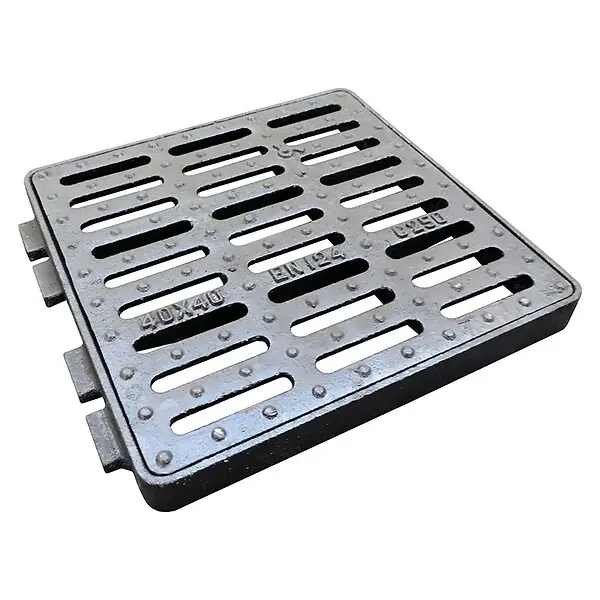 Grille + cadre en fonte C250 pour regard 400x400mm FITT Retour Gratuit