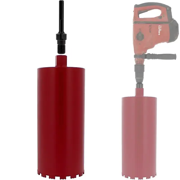 Acheter Direct Couronne diamant Ø 188 mm avec adaptateur pour perceuse et perforateur SDS-max GT MARKET