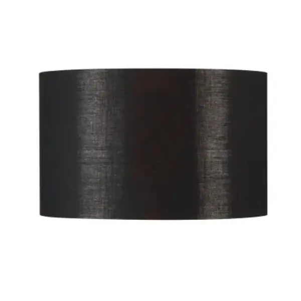 Abat-jour Rond Fenda Slv - Ø 455mm - H 280mm - Textile - Noir Et Cuivre Nouvelle Collection