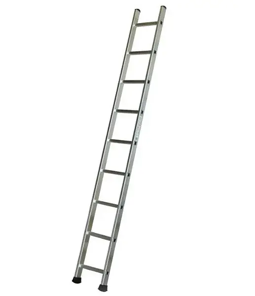 Echelle Aluminium semi-professionnelle simple 9 marches Hauteur de travail 3,44 m ES Escalux Réduction