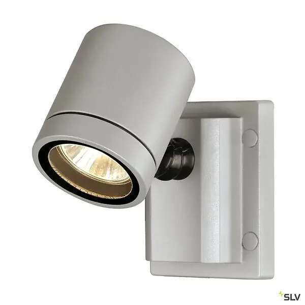 Satisfait Ou Remboursé Applique et plafonnier extérieur SLV MYRA, simple, gris, GU10/QPAR51, 50W max, IP55