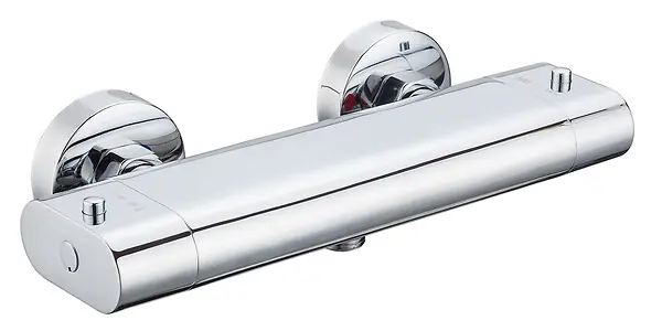 Mitigeur douche thermostatique - Matcha - Chrome - 15cm ROUSSEAU Nouvelle Collection