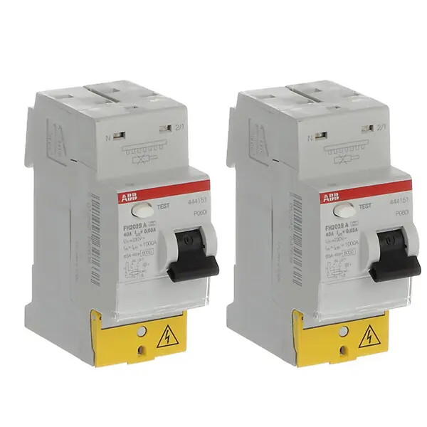 ABB Lot de 2 interrupteurs différentiels auto 40A 30mA Type A raccordement rapide Quantité Limitée