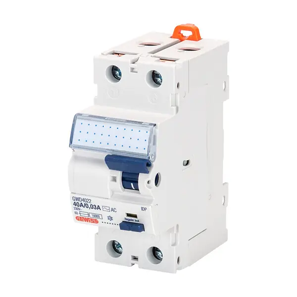 Interrupteur différentiel 25 A instantané 2 modules 100 mA type A - GEWISS - GWD4013 Prix Réduit