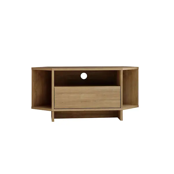 Meuble TV en bois "Viva" - 95 x 35 x 45 cm - Beige HABITAT ET JARDIN Top Vente