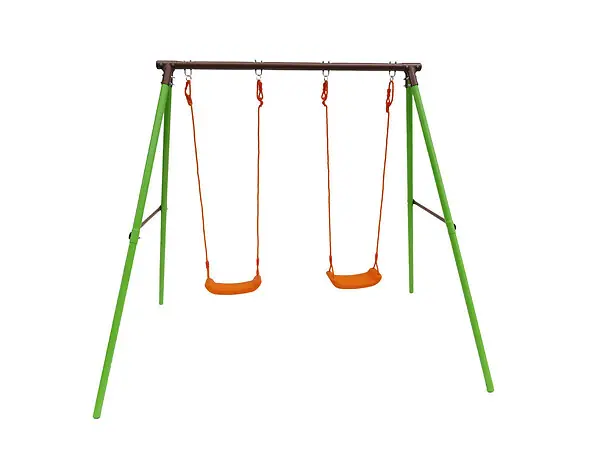 Portique acier "Polo" - 1.95m - 2 agrès HABITAT ET JARDIN Retour Gratuit