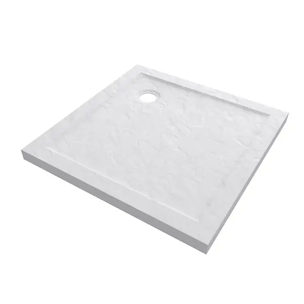 Receveur de douche extra-plat Pedra - Blanc - 90x90cm AURLANE Must-Have