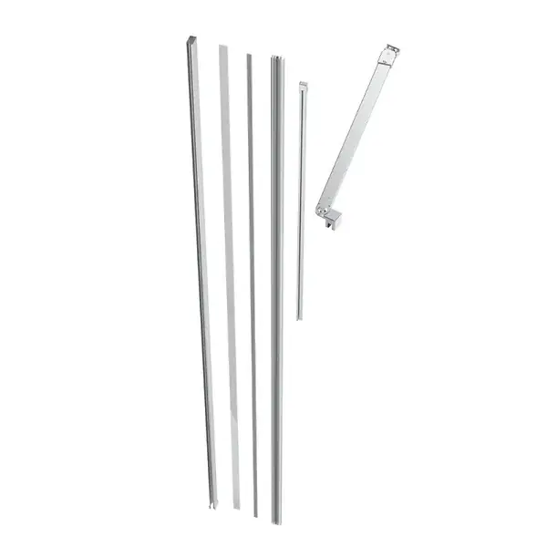 Certifié Swiss Aqua Technologies Walk-In Xmotion set de fixations complet pour paroi de douche Walk‑In SAT Xmotion, chrome (SIKOWIXMPROFILST)