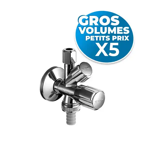 COMFORT - Lot de 5 robinets d‘équerre combiné (035510699-GVP5) SCHELL Affaire À Saisir
