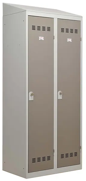 Commander Maintenant Coiffe pour vestiaire acier 90cm - Gris perle - 3 cases P.HENRY
