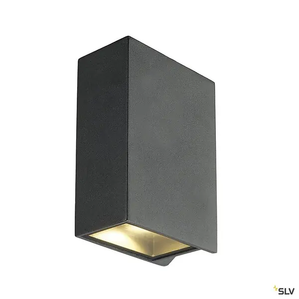 Applique extérieure SLV QUAD UP/DOWN, anthracite, avec LED intégrée, 8,6W, 3000K, IP44 - Hauteur 15 cm Populaire