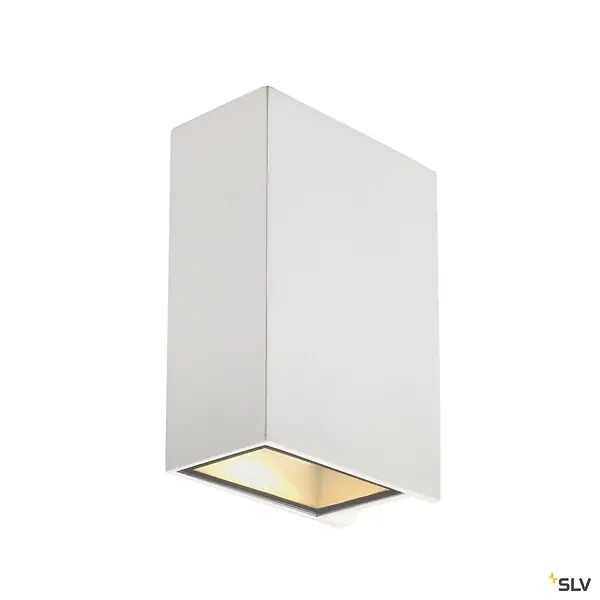 Bon Marché Applique extérieure SLV QUAD UP/DOWN, blanc, avec LED intégrée, 8,6W, 3000K, IP44 - Hauteur 15 cm