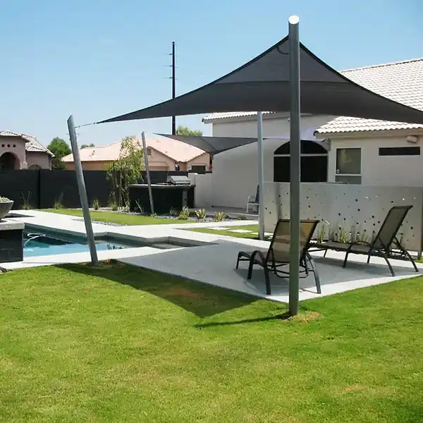 Commander Vite Voile d‘ombrage 4 x 4 m imperméable 220g/m² Haute densité - Tissu déperlant - Gris ardoise