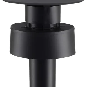 Chapeau terminal vertical inox PGI noir 80-130 mm DISTRIWEST Meilleure Vente