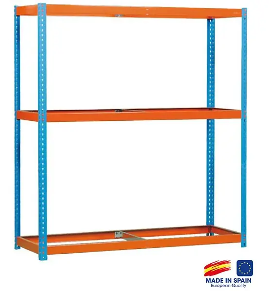 Simonrack - Etagère De Rangement Sans Plateau 2000x1500x600mm Bleu/orange Charge 400 Kg - Ecoforte 1506-3 SIMON RACK Nouvel Arrivage