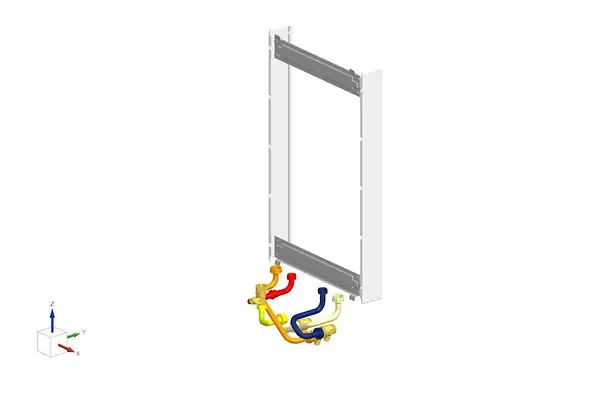 Achetez Aujourd'hui Dosseret pour chaudière xDOS GA - Modèle 1ère installation - tube à braser - avec écarteur- réf 7716780578 - ELM LEBLANC